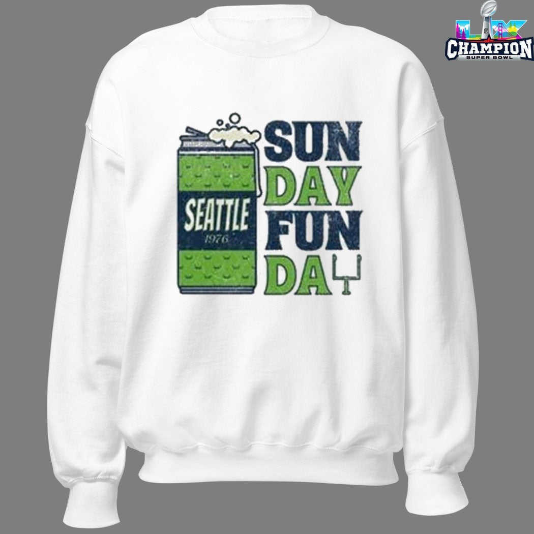 Seattle Seahawks Sunday Funday 1976 T-shirts