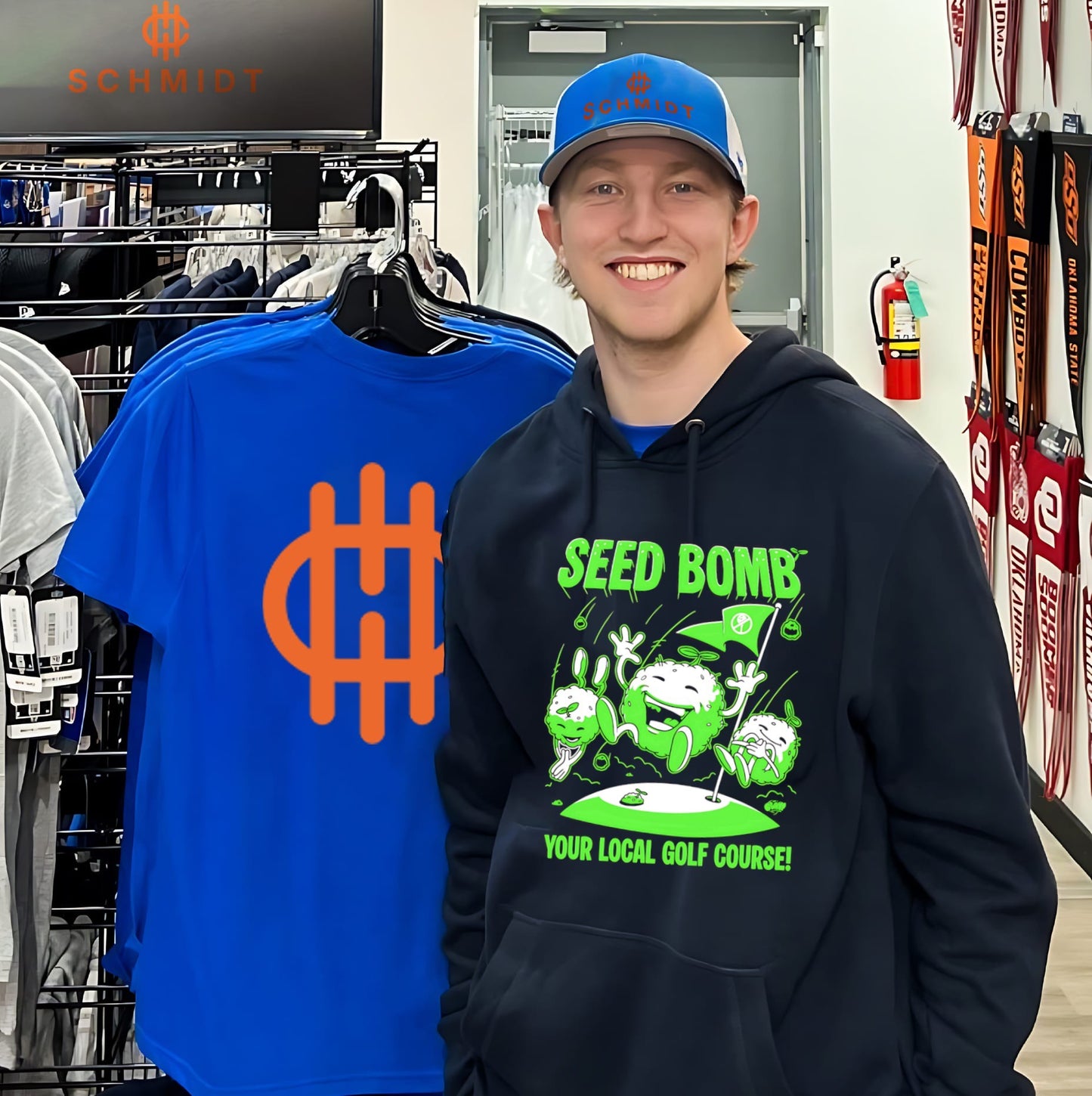 Seed bomb your local golf course cartoon shirt