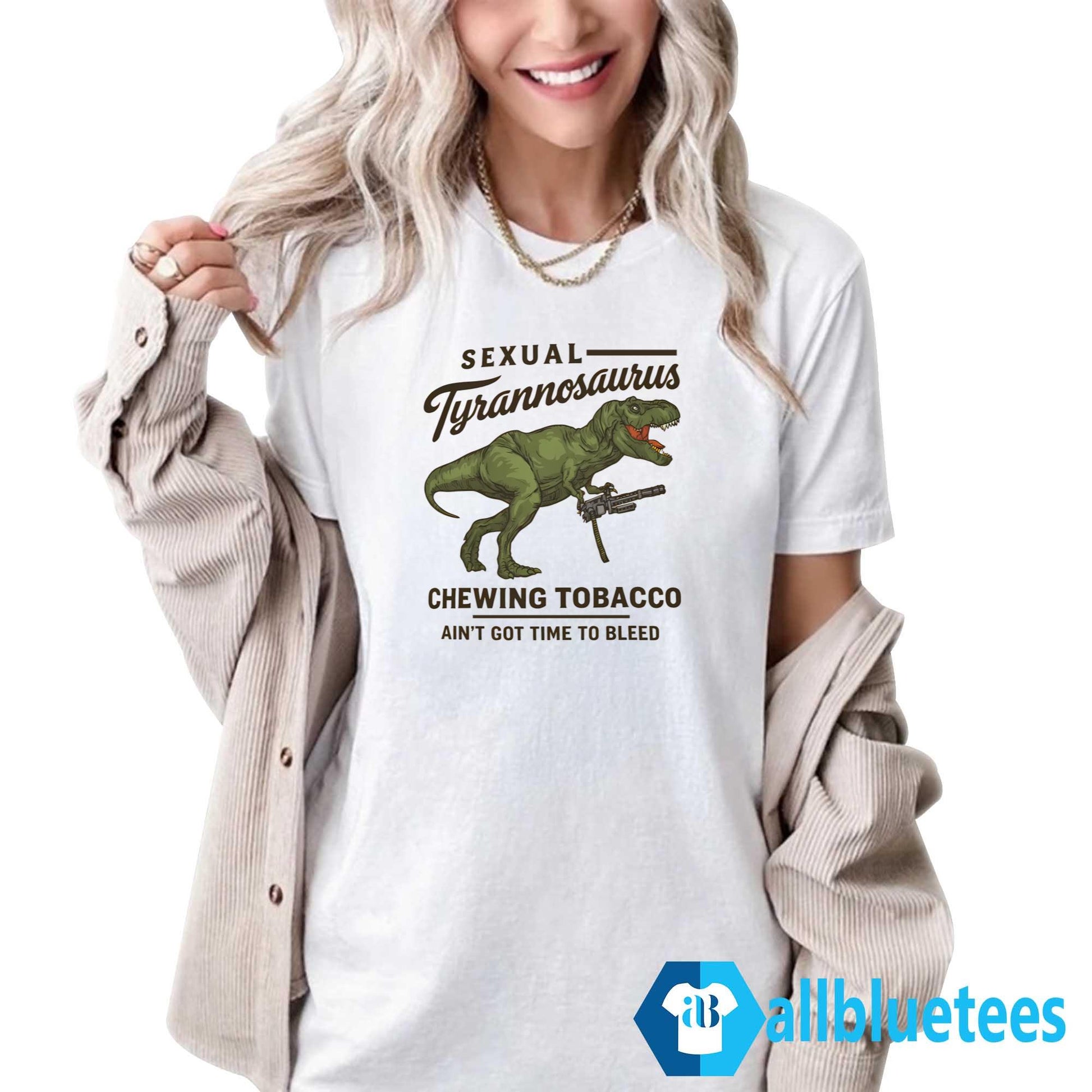 Sexual Tyrannosaurus Chewing Tobacco Shirt