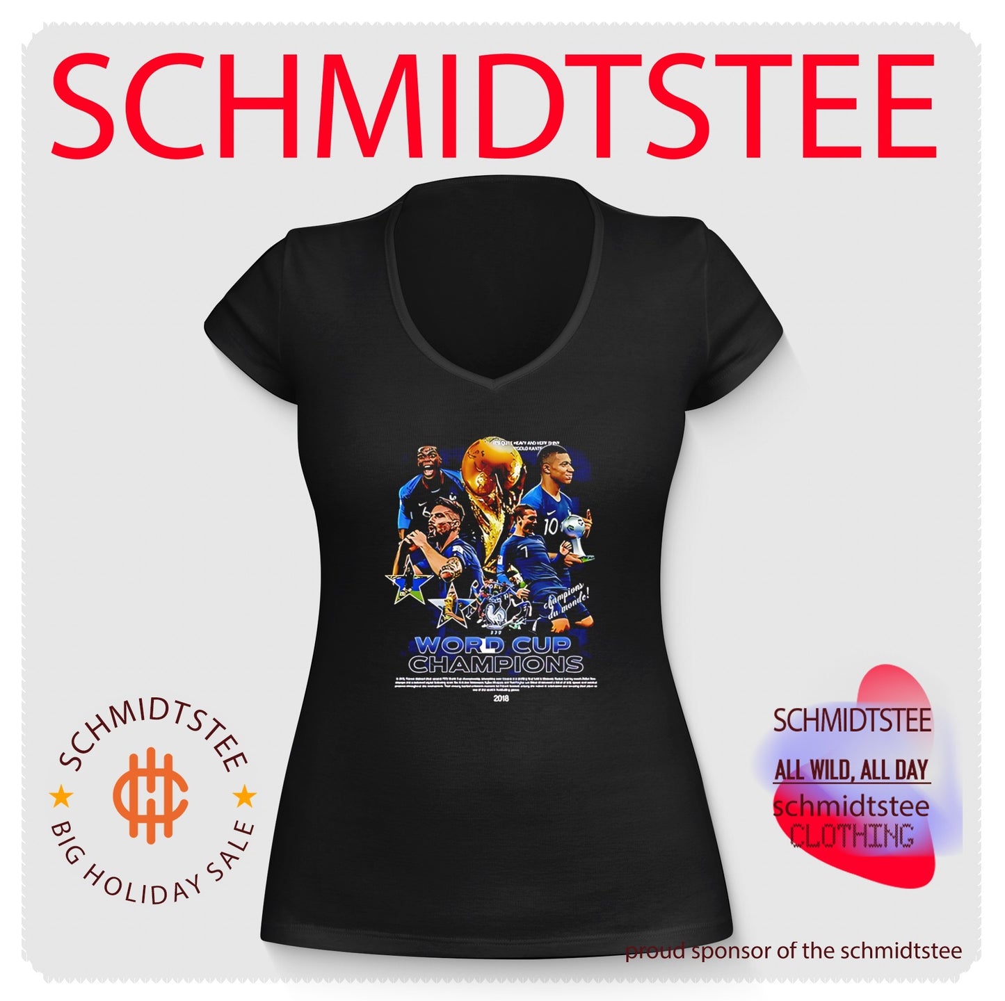 Shadowz France World Cup Champions illustration shirt