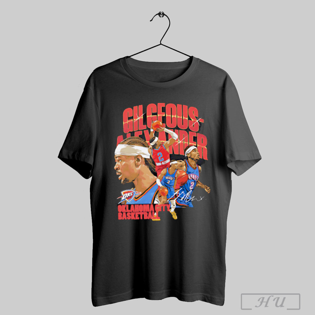 Shai Gilgeous Alexander Oklahoma City Thunder Collage T Shirt