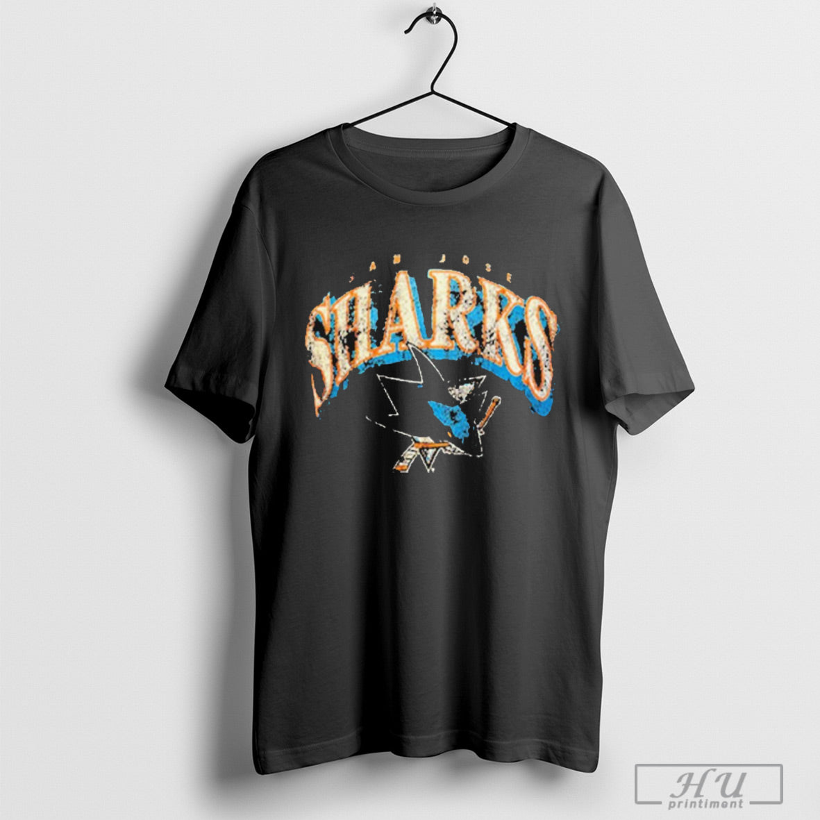 Sharks Pro San Jose Sharks Fanatics Faded Crest Logo T Shirt