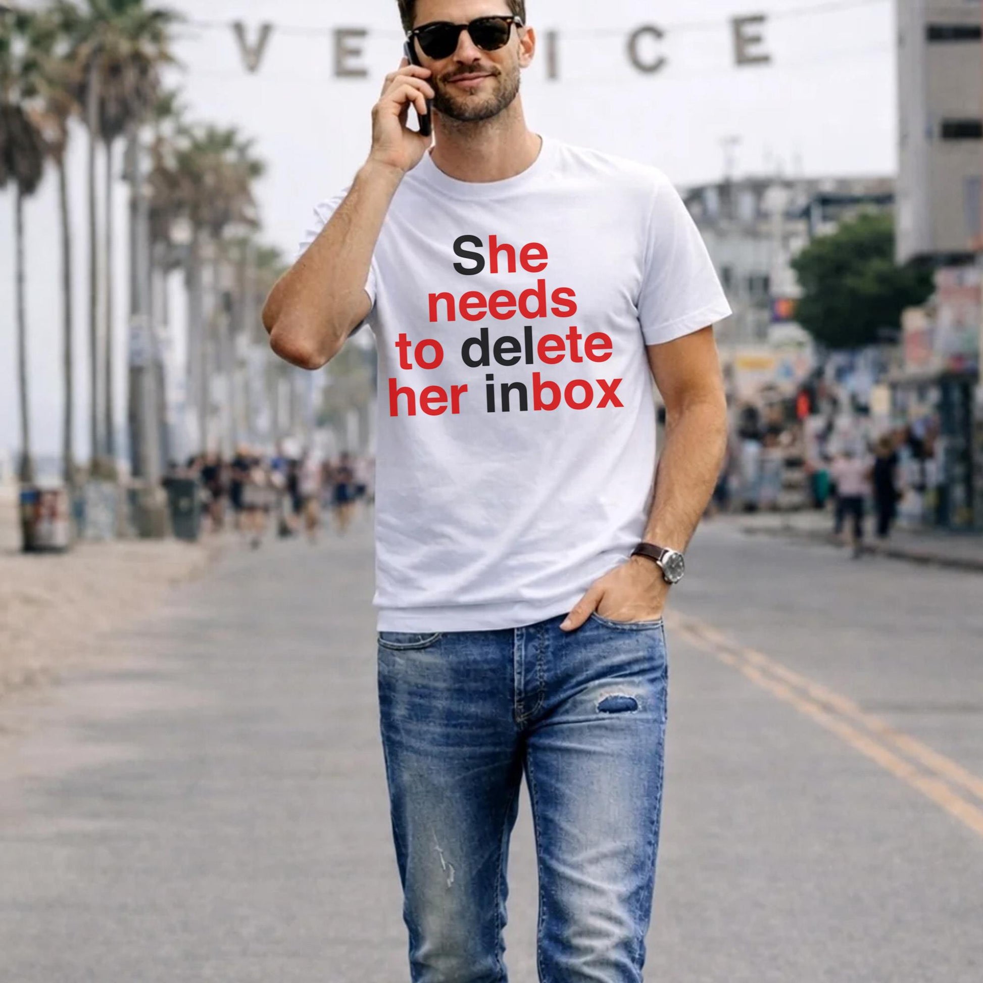 She Needs To Delete Her Inbox (He Needs To Ete Her Box) Shirt