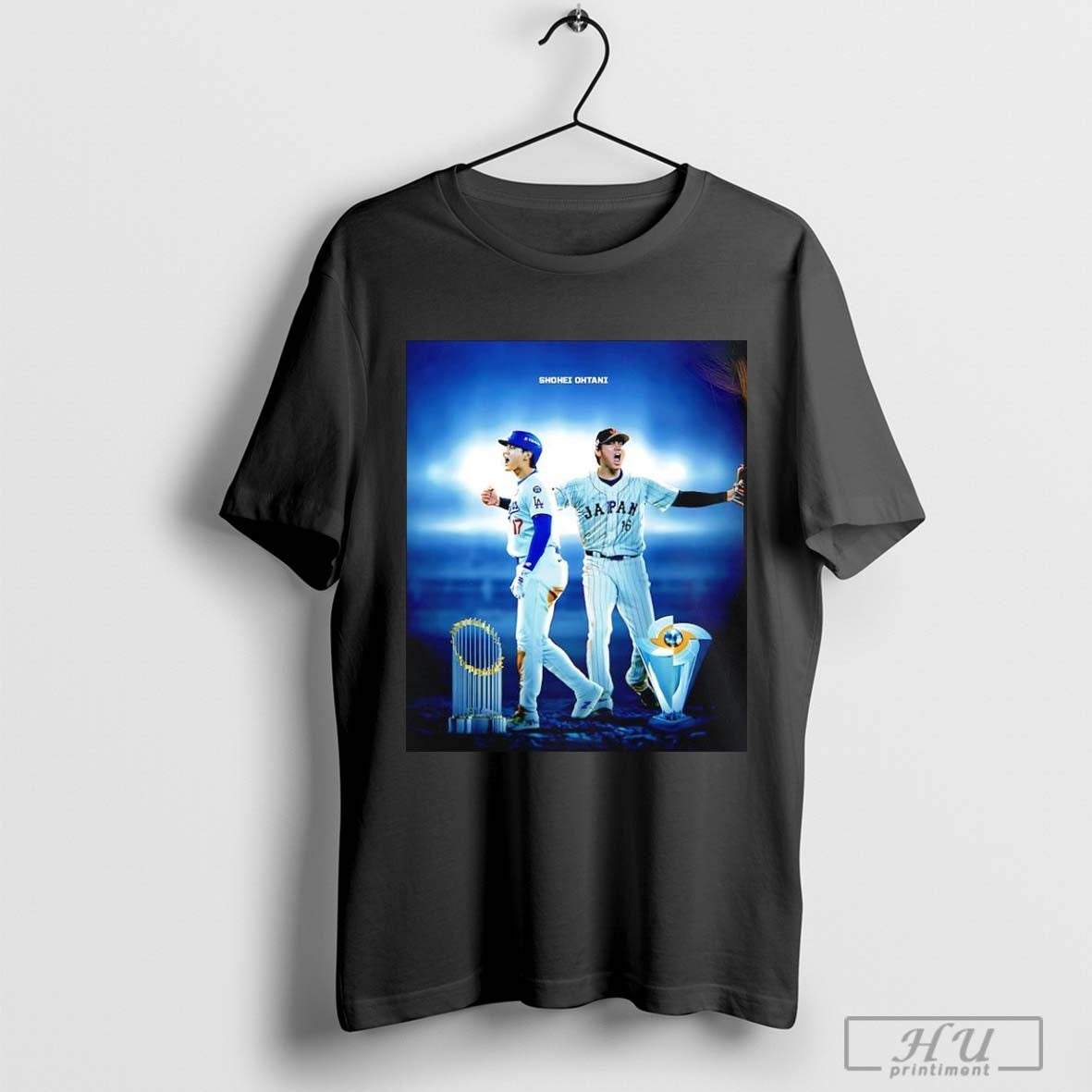 Shohei Ohtani Los Angeles Dodgers 2024 World Series Champions Trophy T Shirt Sweatshirt Cutom Poster Coffee Mugs Ornaments