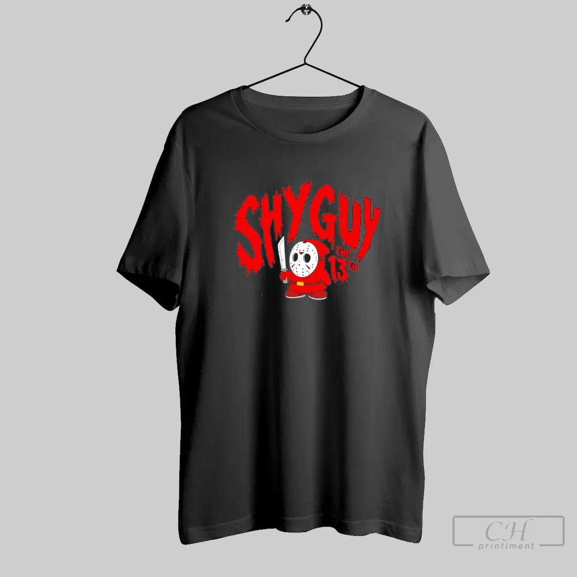 Shy Guy X Jason Voorhees The Friday Movie Parody T Shirt