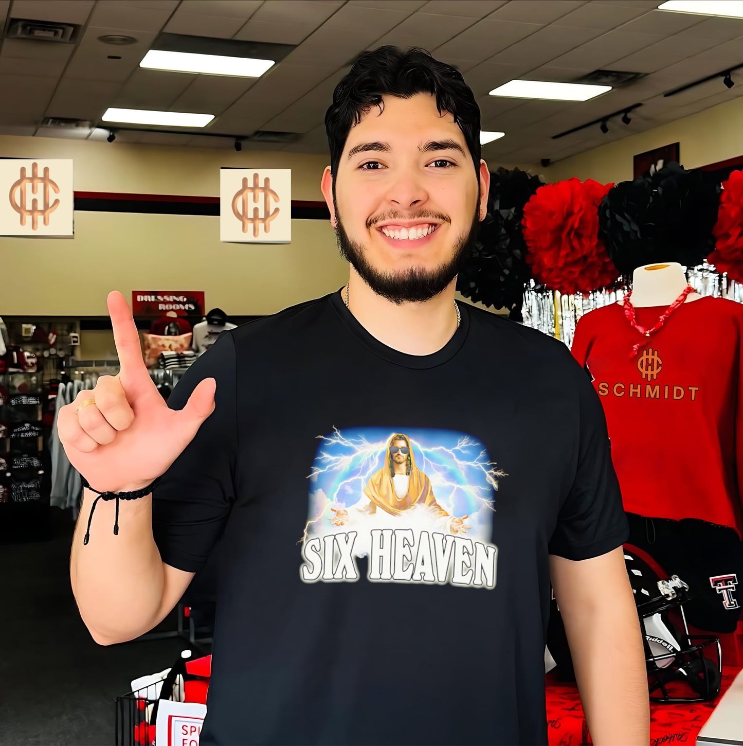 Six Heaven Jesus graphic shirt