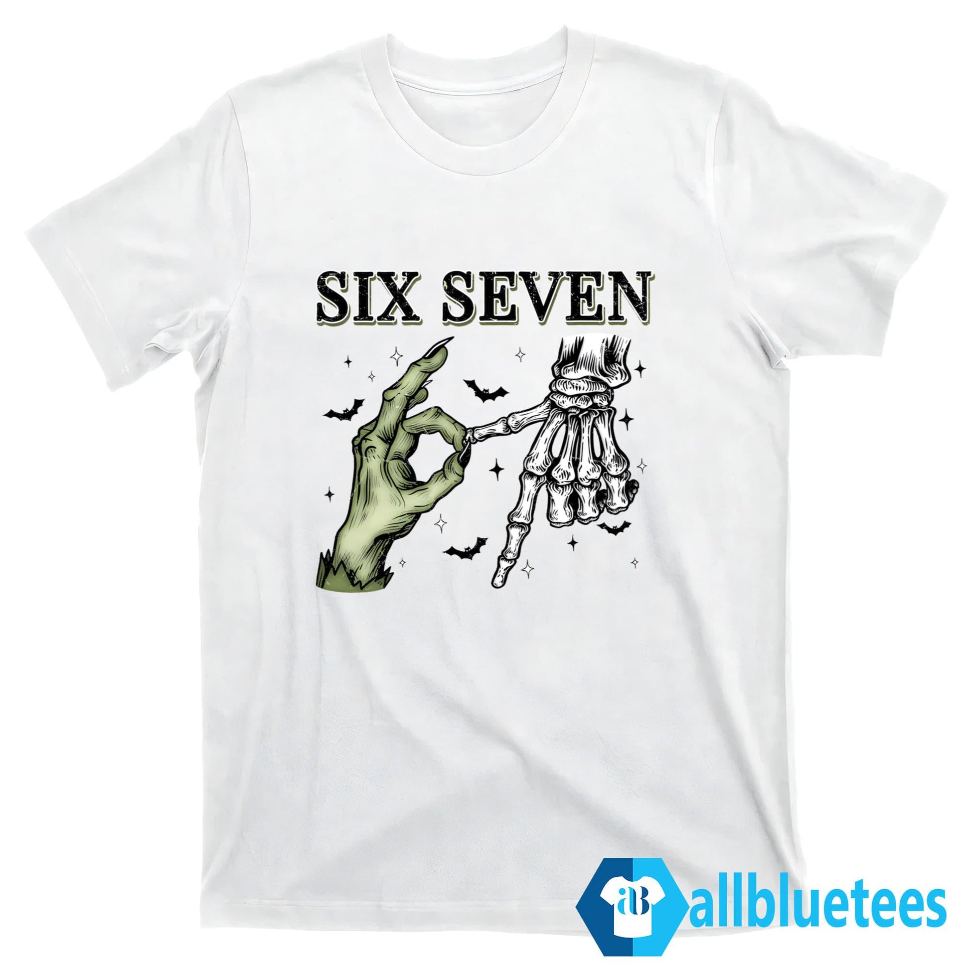Six Seven 67 Skeleton Hands Halloween Shirt