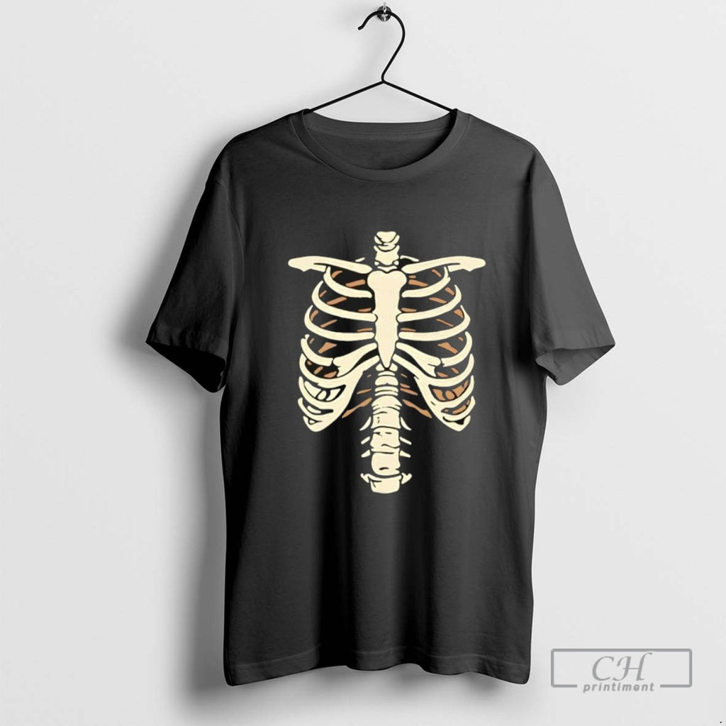 Skeleton Rib Cage Halloween Costume T Shirt Sweater