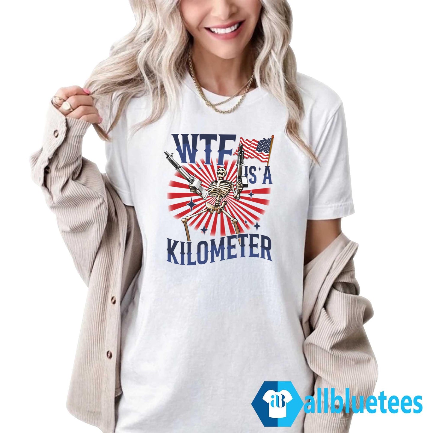 Skeleton WTF Is A Kilometer Shirt