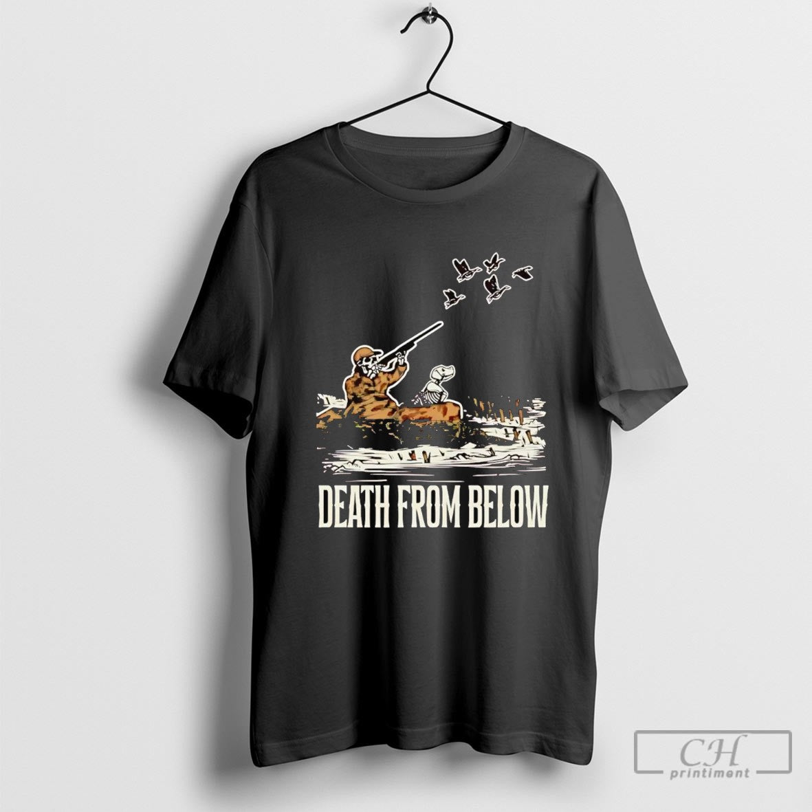 Skeleton Field Hunting Death From Below Shirt Sweater