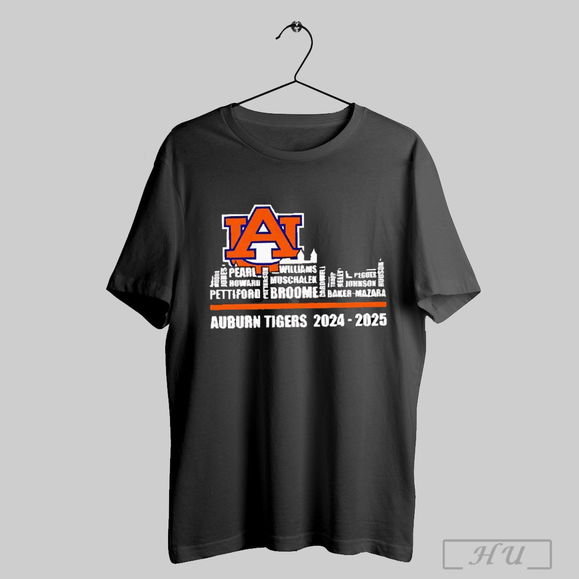 Skyline City Auburn Tigers 2024 2025 Player Names T Shirt