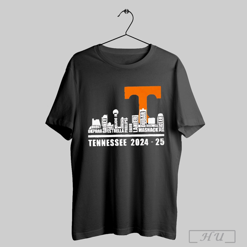 Skyline City Tennessee Volunteers 2024 2025 Player Names T Shirt