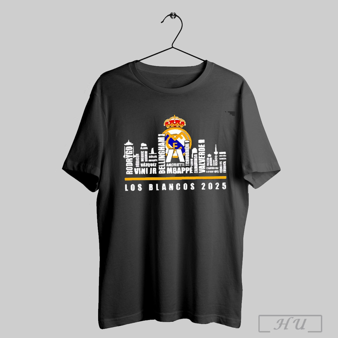 Skyline Real Madrid Los Blancos 2025 Player Names T Shirt