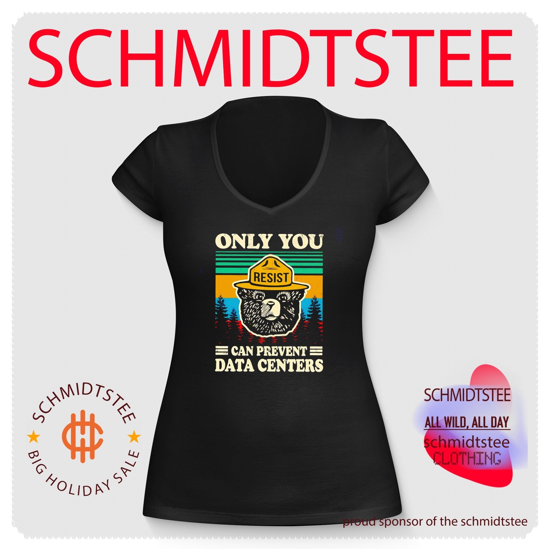 Smokey the Bear only you can prevent data centers shirt