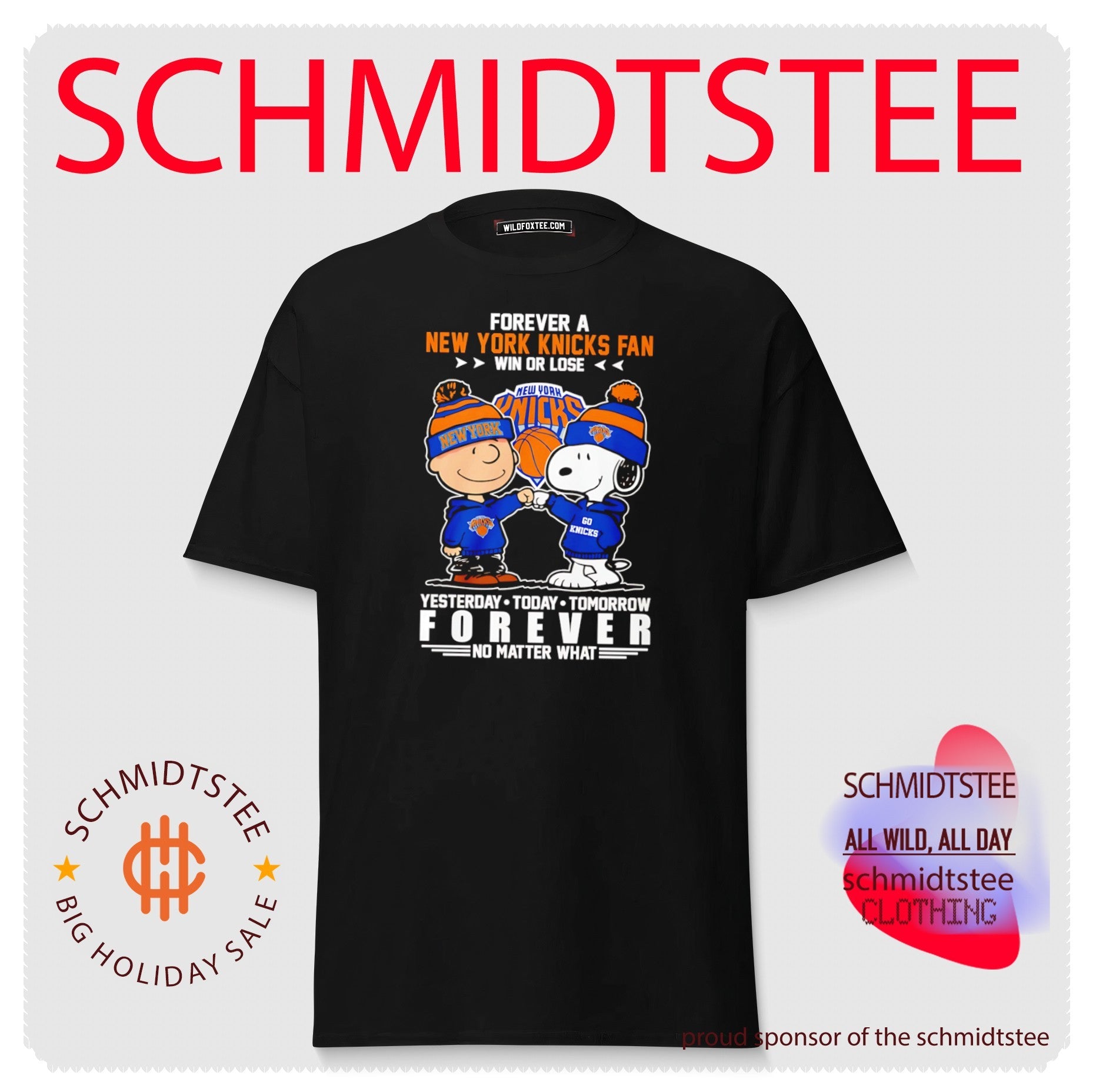 Snoopy Forever a New York Knicks fan win or lose yesterday today tomorrow forever no matter what 2026 shirt