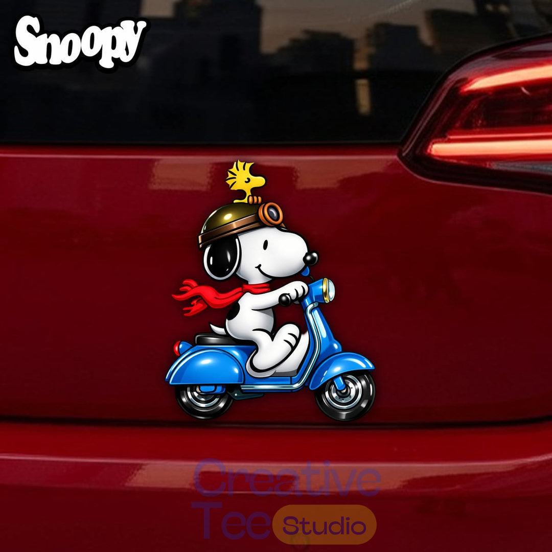 Snoopy Premium 3D Car Name Badge