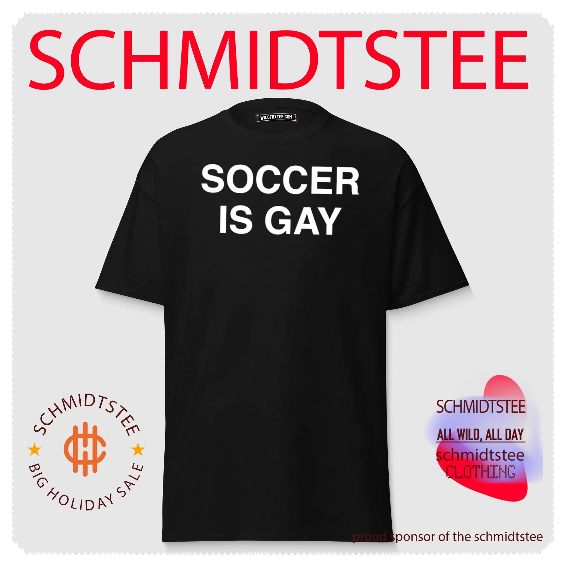 Soccer Is Gay text shirt