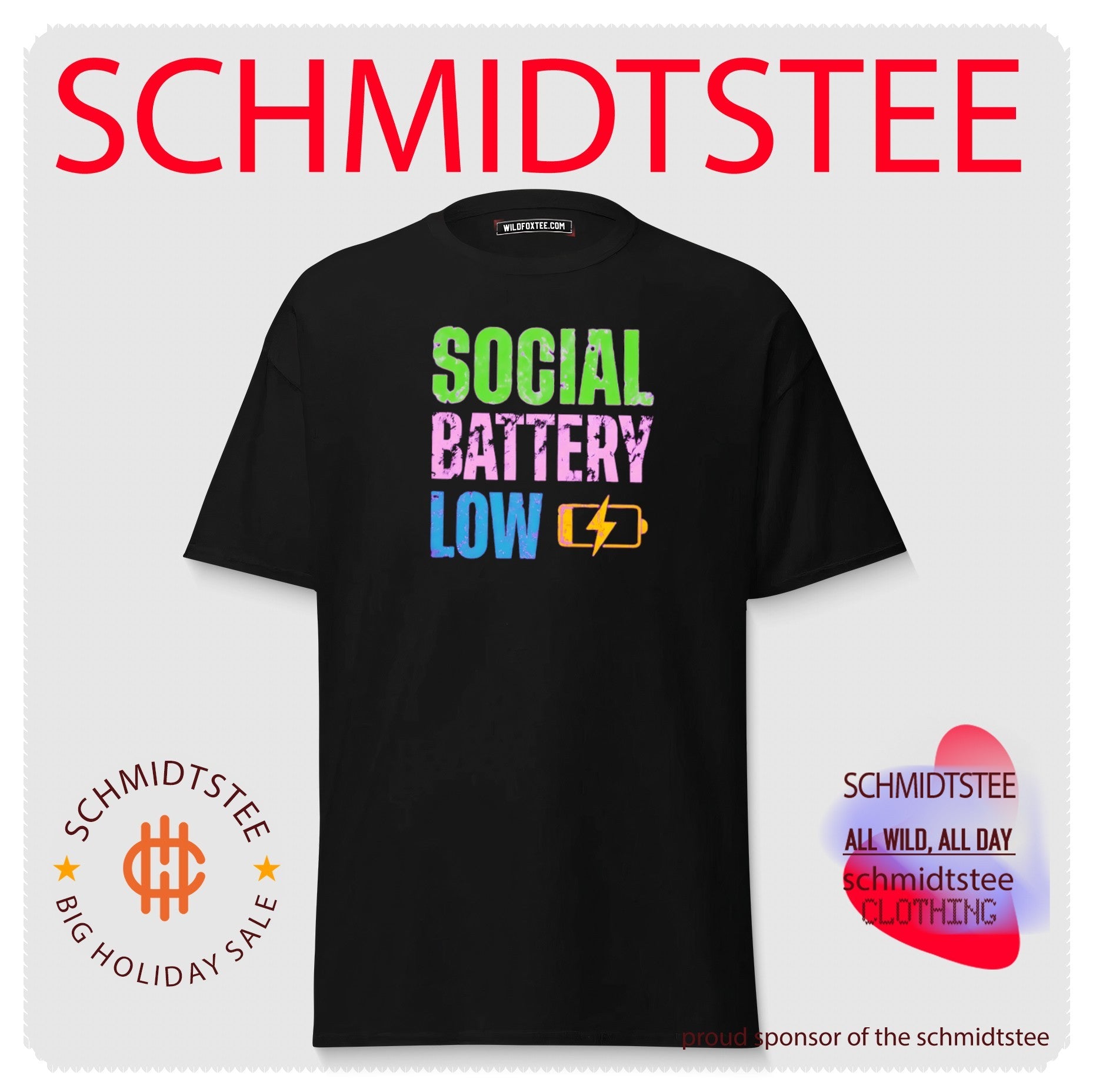 Social battery low shirt