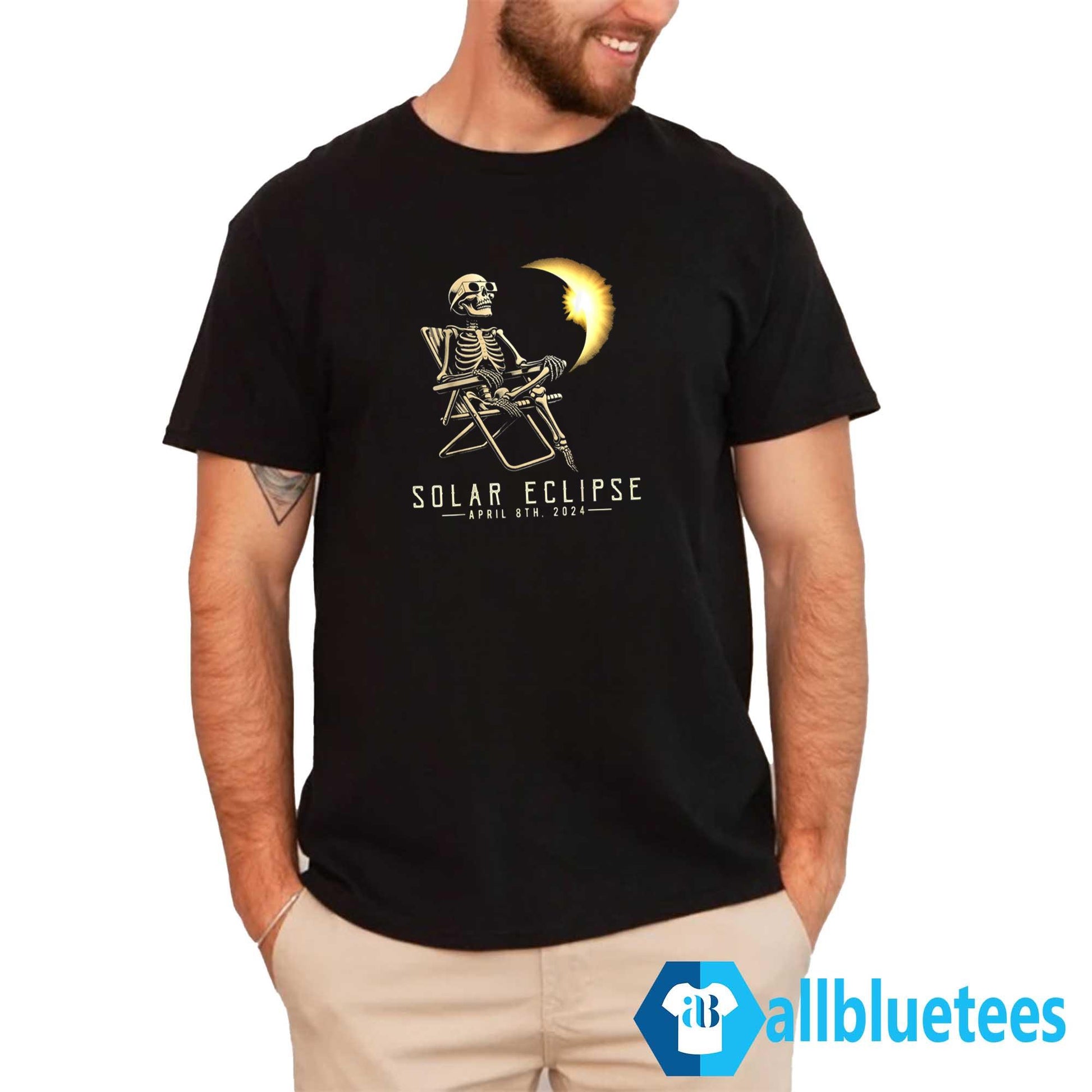 Solar Eclipse Skeleton April 8th 2024 Shirt