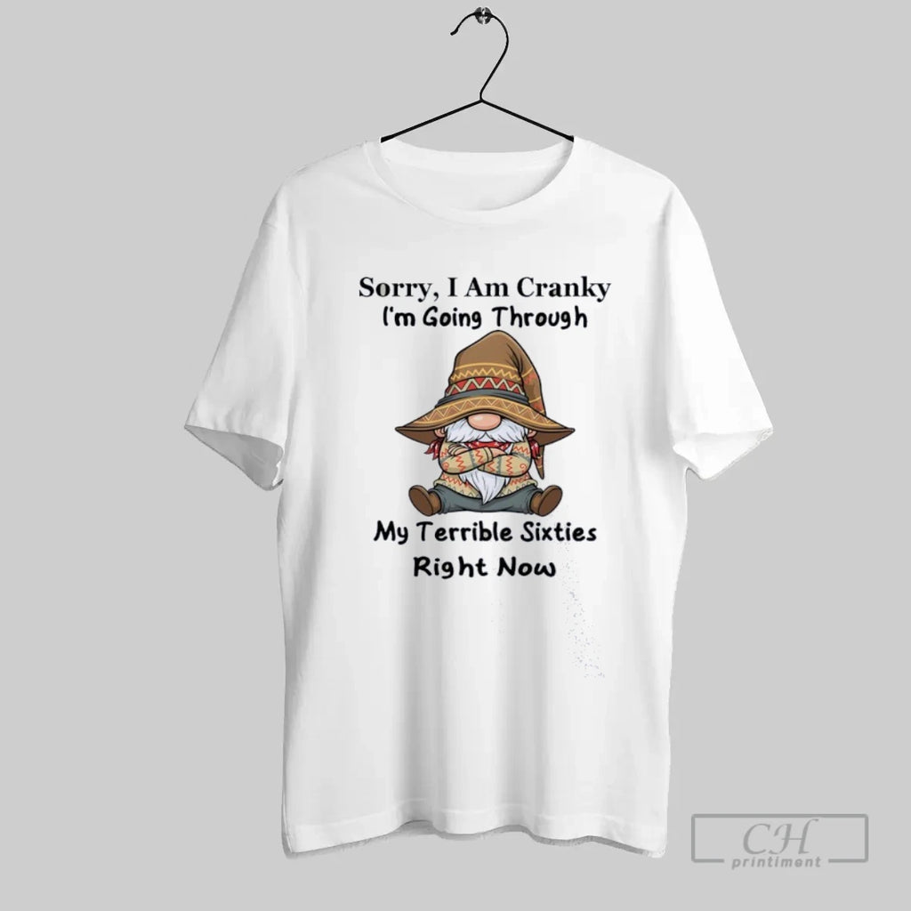 Sorry I Am Cranky Im Going Through My Terrible Sixties Right Now Gnome