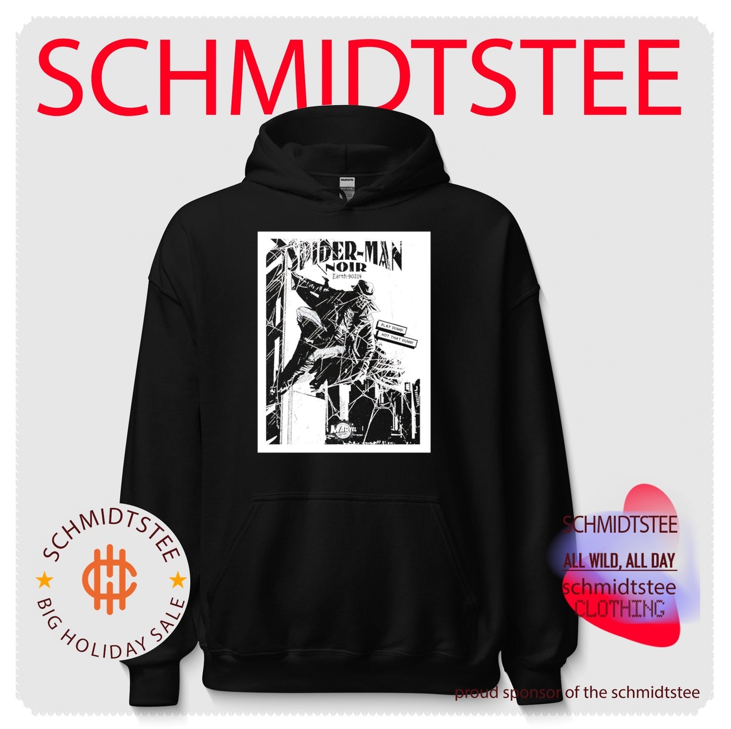 Spider man noir earth 90214 play dumb not that dumb Marvel graphic shirt