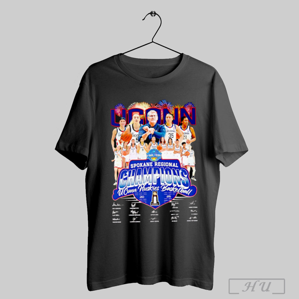 Spokane Regional Champions Uconn Huskies Basketball 2025 T Shirt