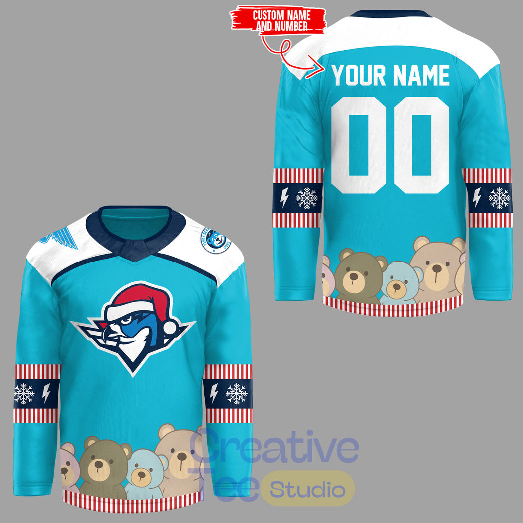 Springfield Thunderbirds Teddy Bear Toss Custom Hockey Jersey