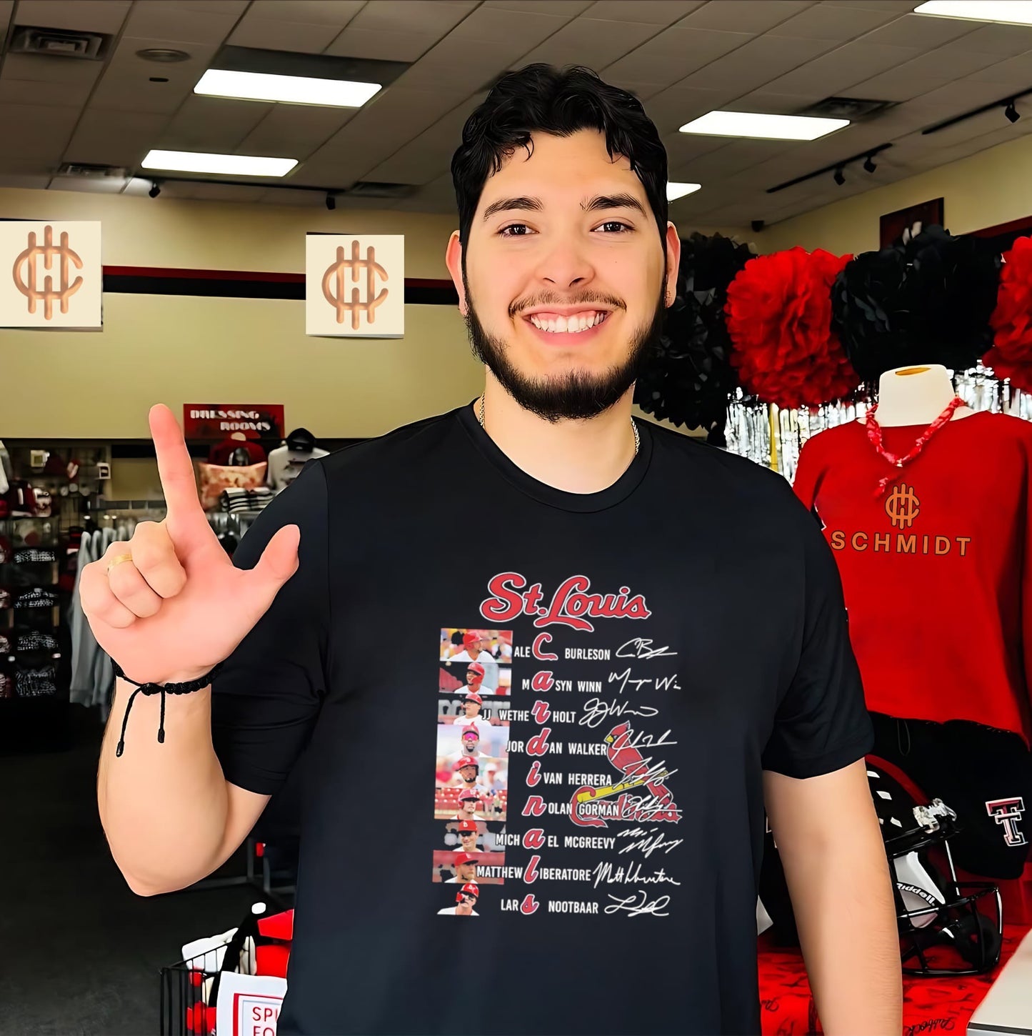 St. Louis Cardinals players name signature shirt