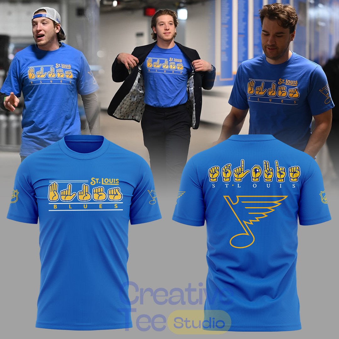 St. Louis Blues x ASL Awareness Night T-Shirt