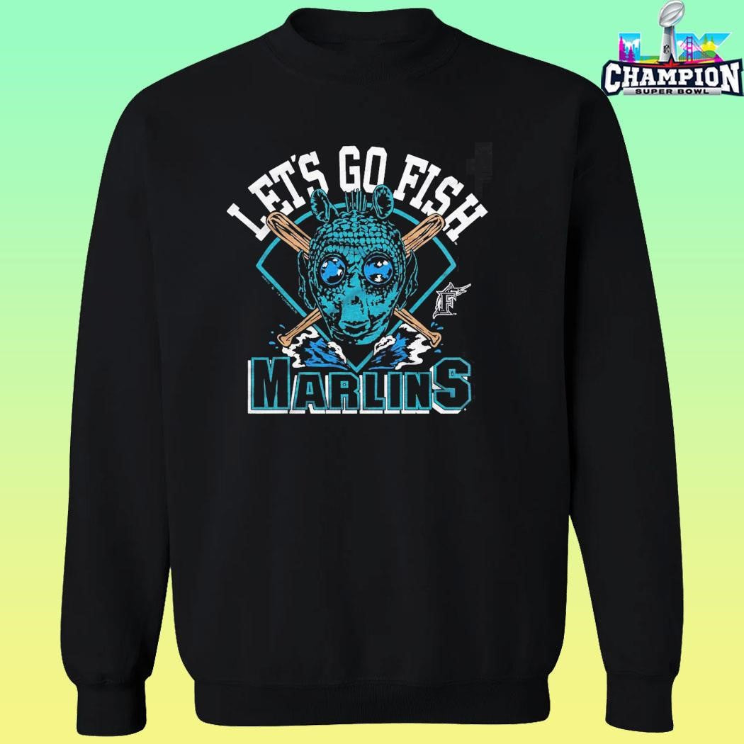 Star Wars X Mlb 2026 Star Wars Day Miami Marlins Dark Side Greedo Let’s Go Fish Shirt