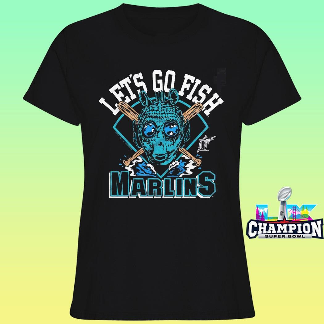 Star Wars X Mlb 2026 Star Wars Day Miami Marlins Dark Side Greedo Let’s Go Fish Shirt