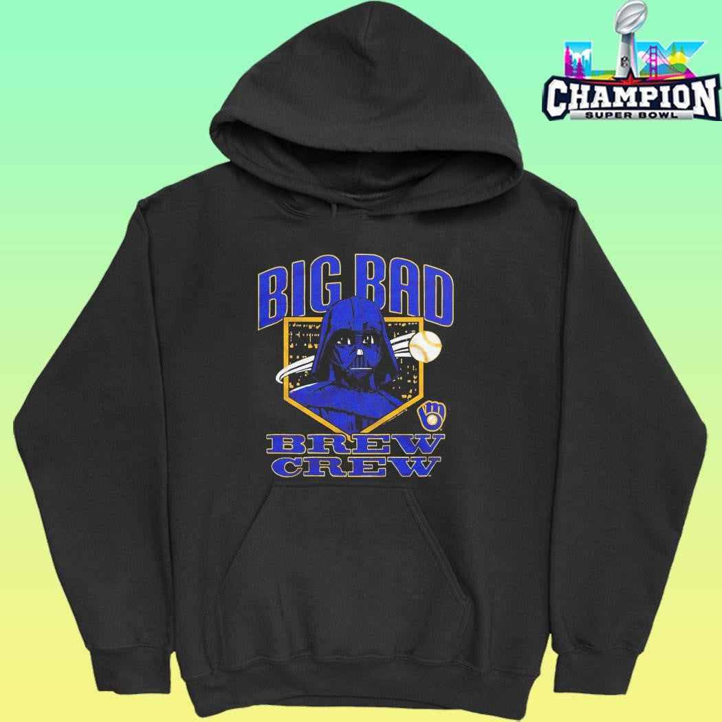 Star Wars X Mlb 2026 Star Wars Day Milwaukee Brewers Dark Side Darth Vader Big Bad Brew Crew Shirt