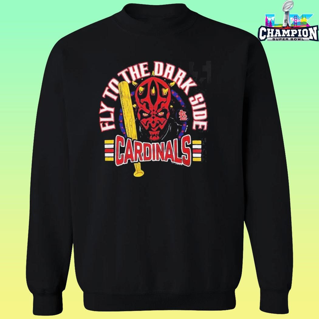 Star Wars X Mlb 2026 Star Wars Day St Louis Cardinals Dark Side Darth Maul Fly To The Dark Side Shirt