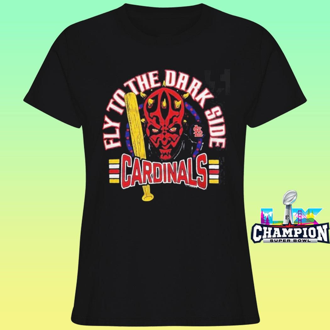 Star Wars X Mlb 2026 Star Wars Day St Louis Cardinals Dark Side Darth Maul Fly To The Dark Side Shirt