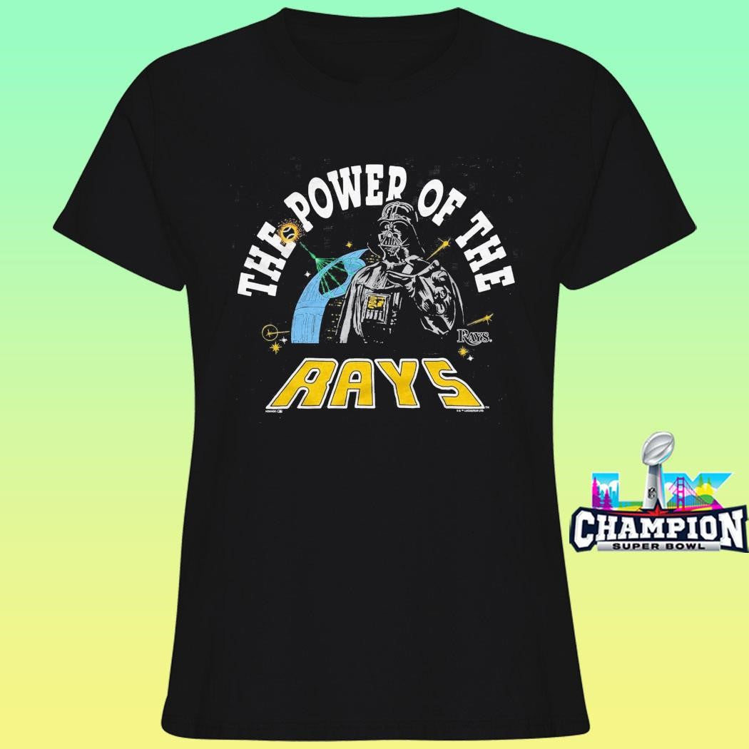 Star Wars X Mlb 2026 Star Wars Day Tampa Bay Rays Dark Side Darth Vader The Power Of The Rays Shirt