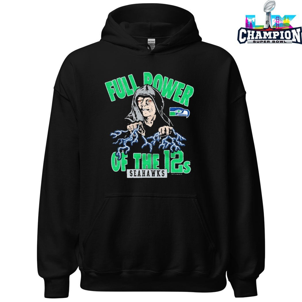 Star Wars x Seattle Seahawks Dark Side Full Power Of The 12s T-Shirts