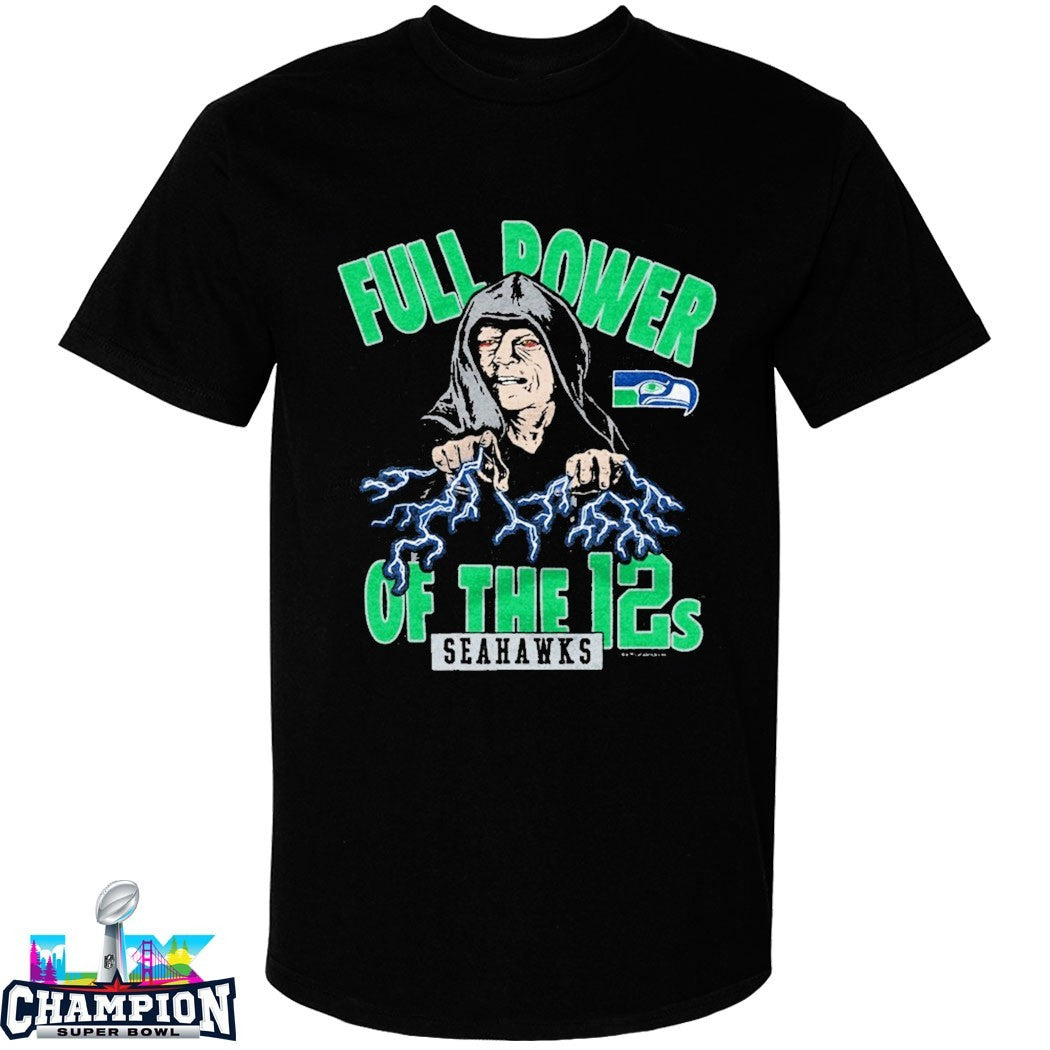 Star Wars x Seattle Seahawks Dark Side Full Power Of The 12s T-Shirts