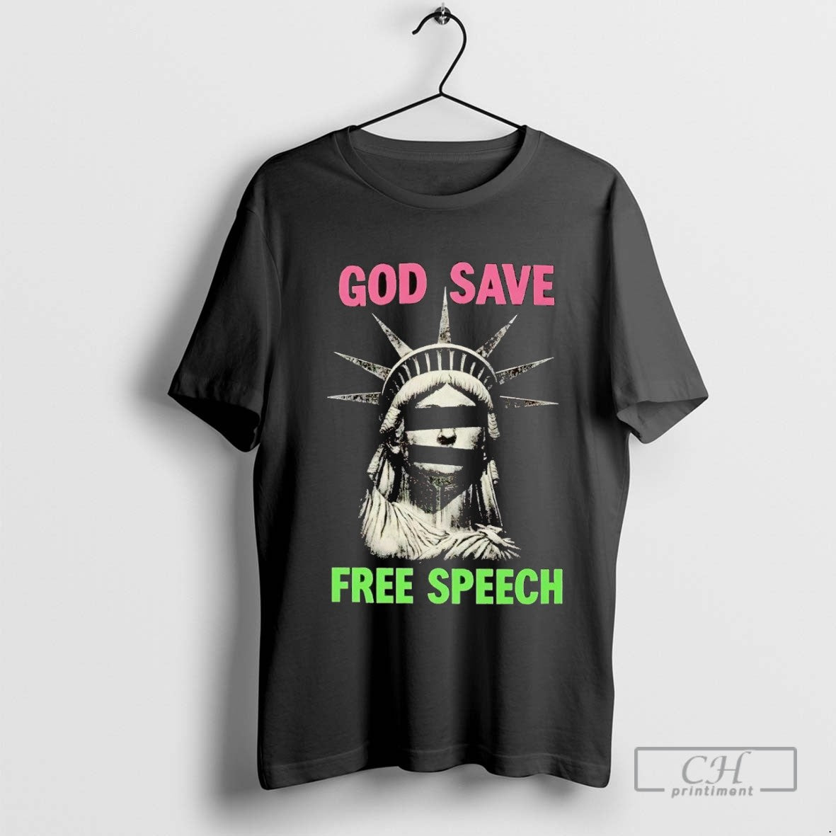 Statue Of Liberty God Save Free Speech