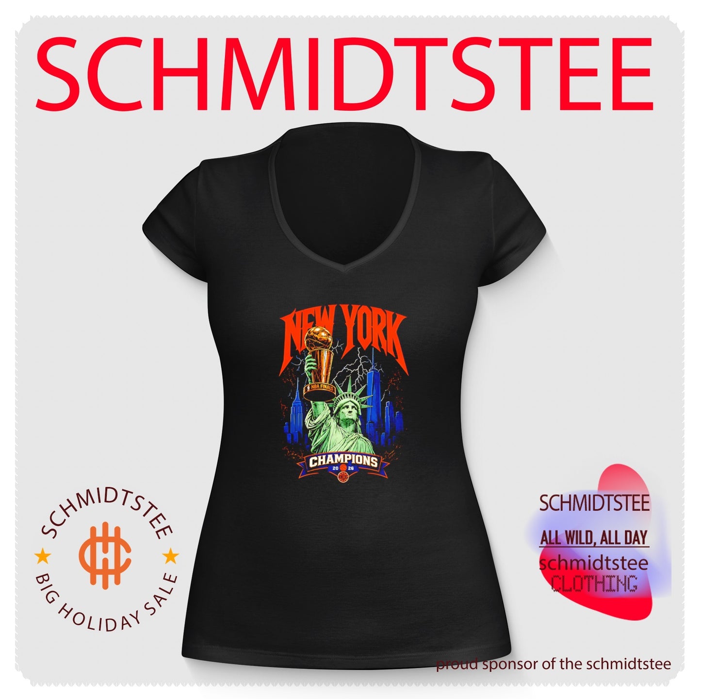 Statue of Liberty New York Knicks World Champions 2026 skyline shirt