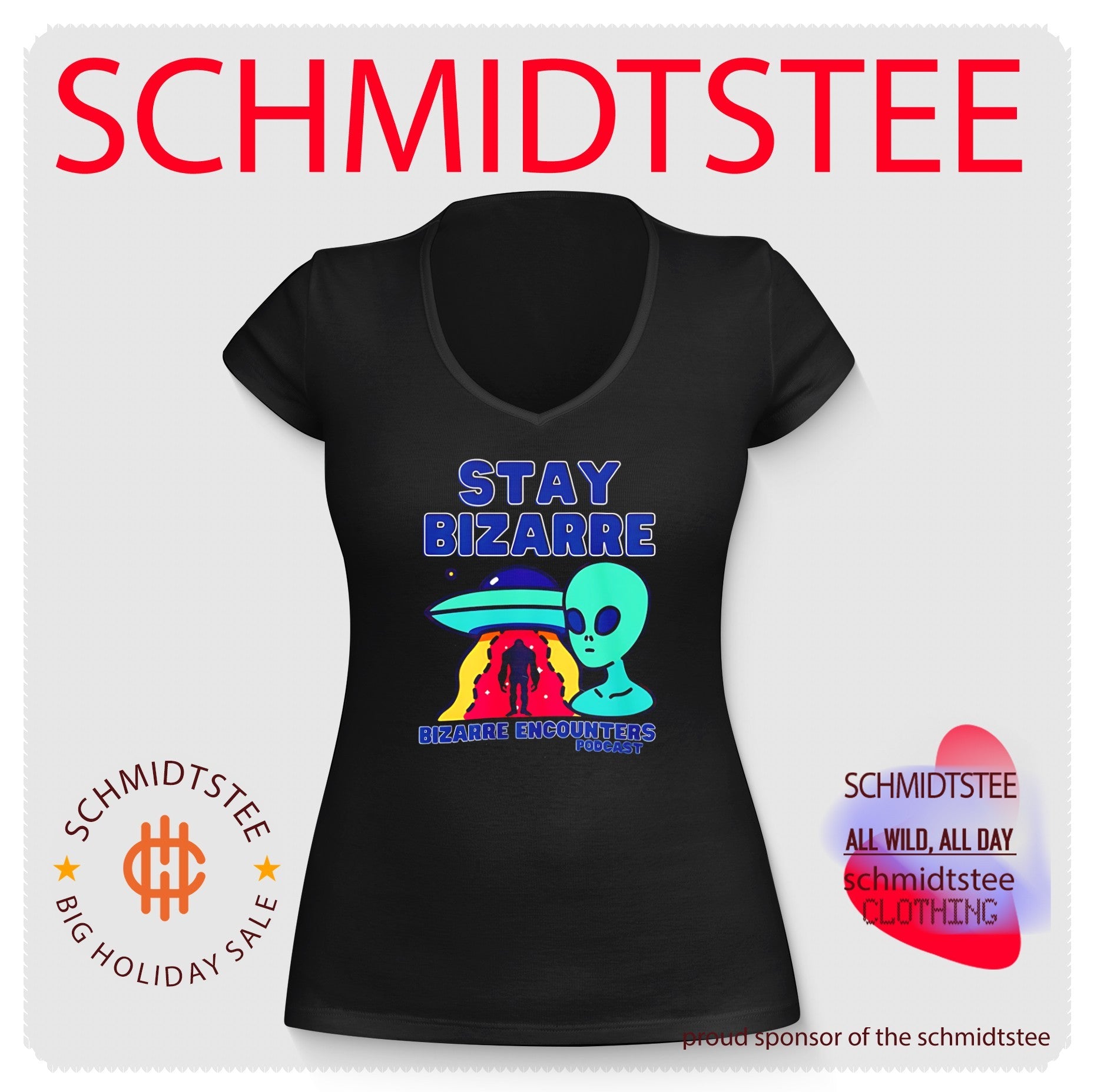 Stay bizarre bizarre encounters podcast with aline graphic shirt