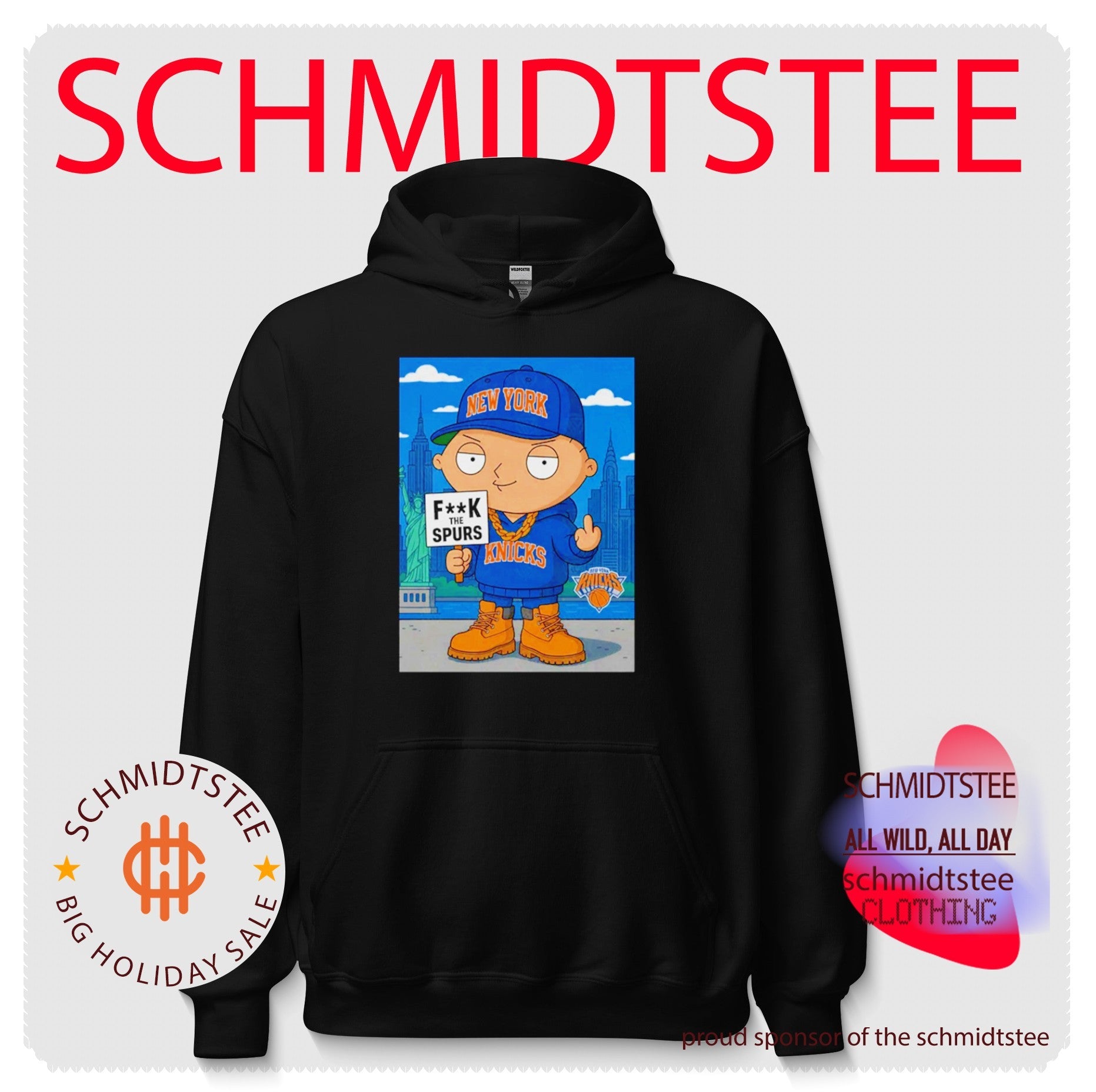 Stewie Griffin New York Knicks fuck the Spurs shirt