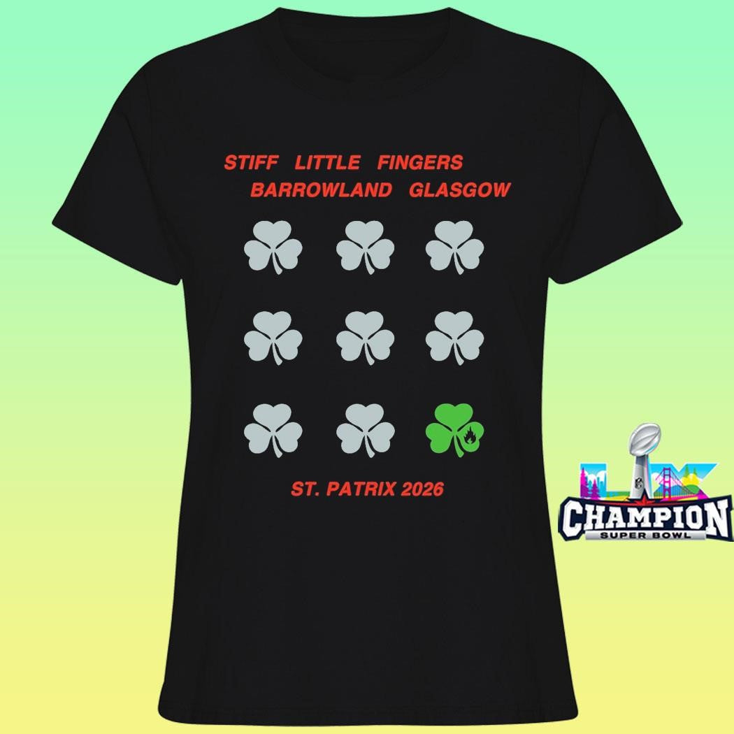 Stiff Little Fingers Barrowland Shamrock 2026 Event Shirt