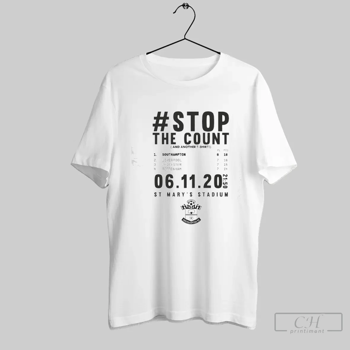 Stop The Count And Another St Marys Stadium T Shirt