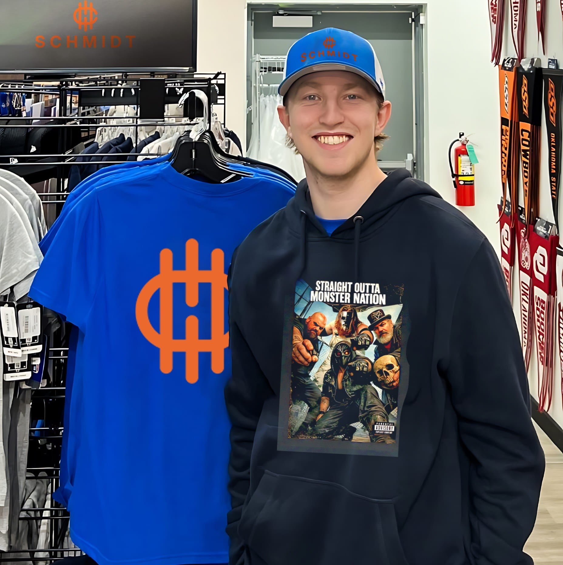 Straight outta Monster Nation graphic shirt