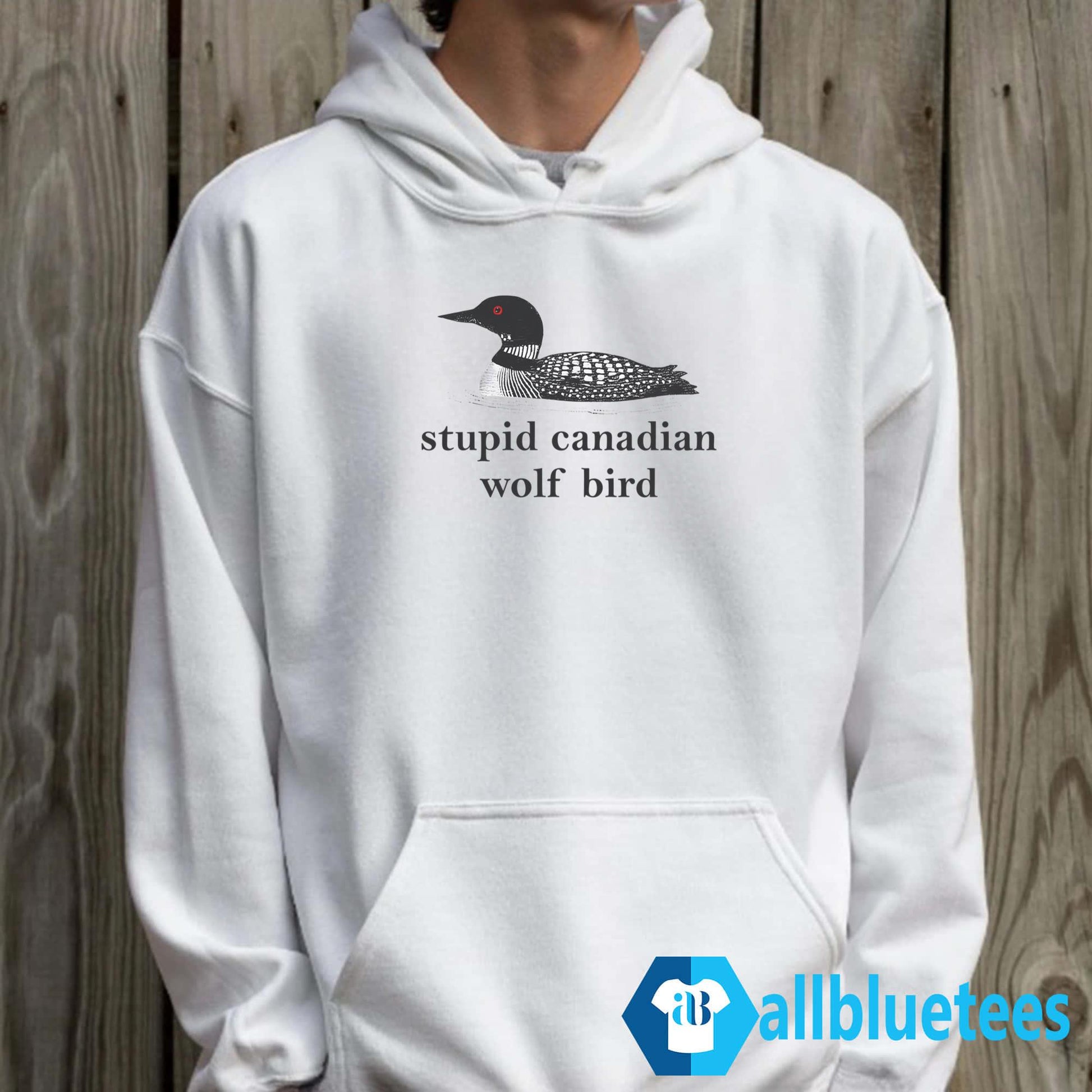 Stupid Canadian Wolf Bird Shirt