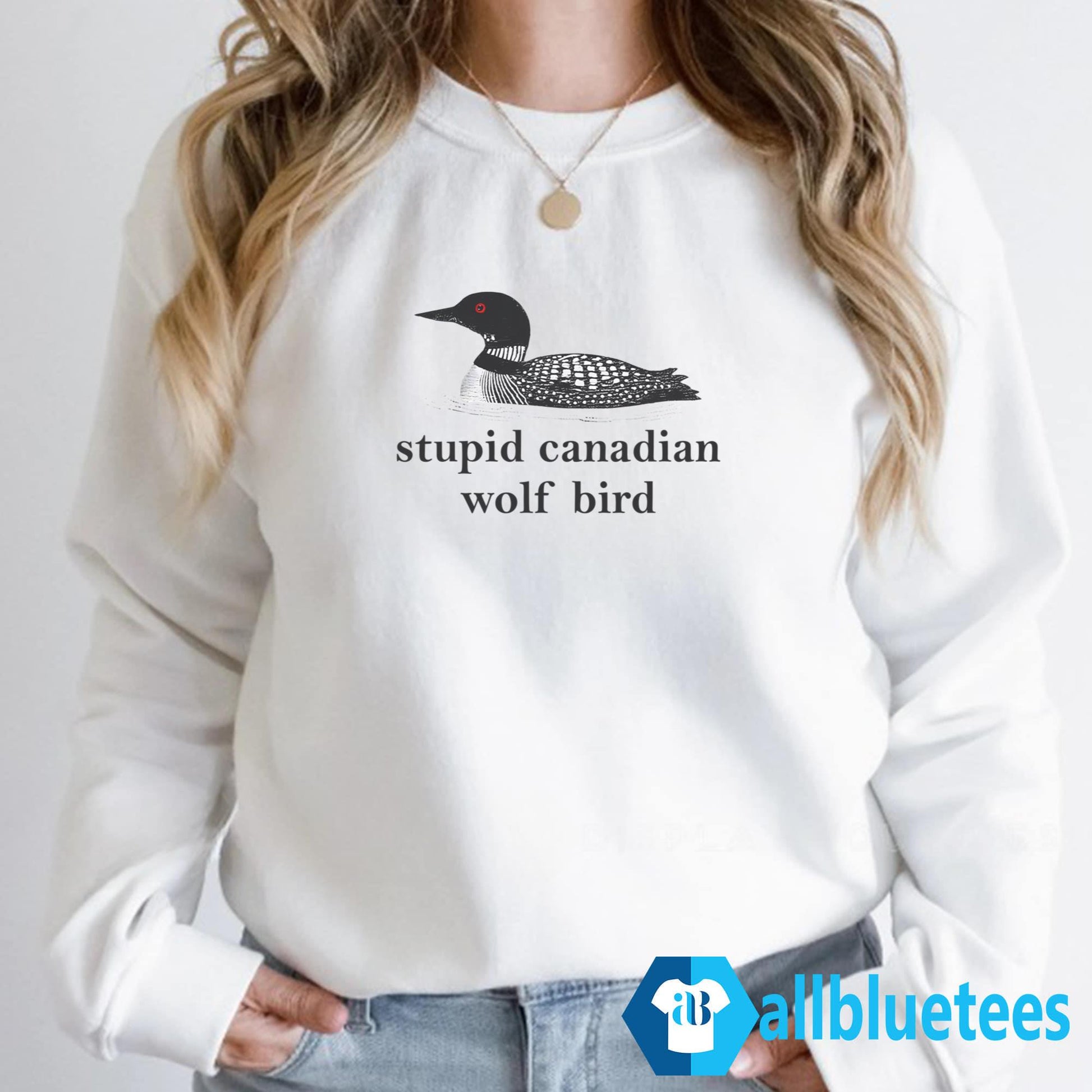 Stupid Canadian Wolf Bird Shirt