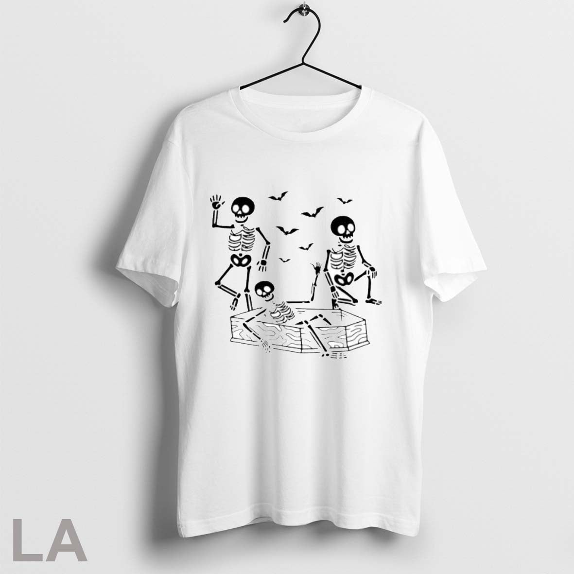 Subtle Anti Trump Skeleton Halloween Coffin Funny T Shirt