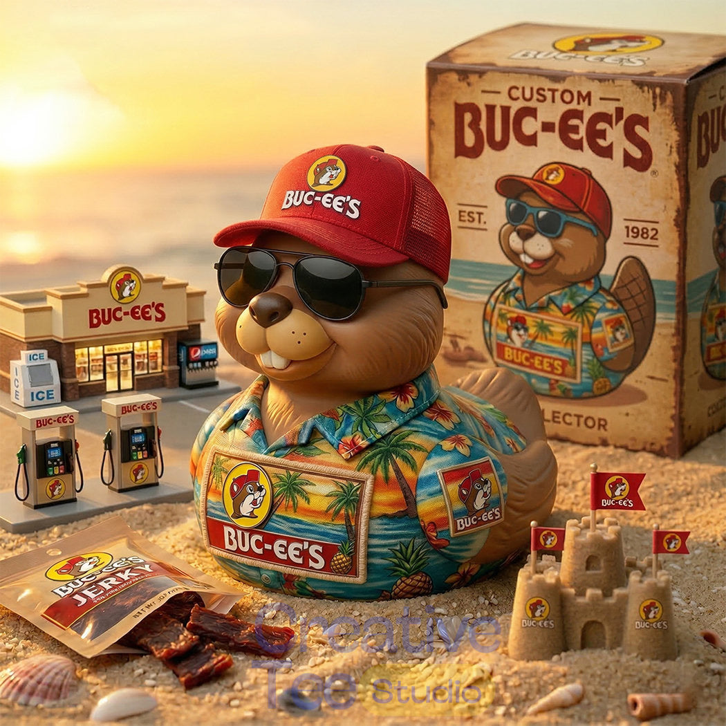 Summer Vibes Buc-ee’s Hawaiian Beaver Collectible Duck