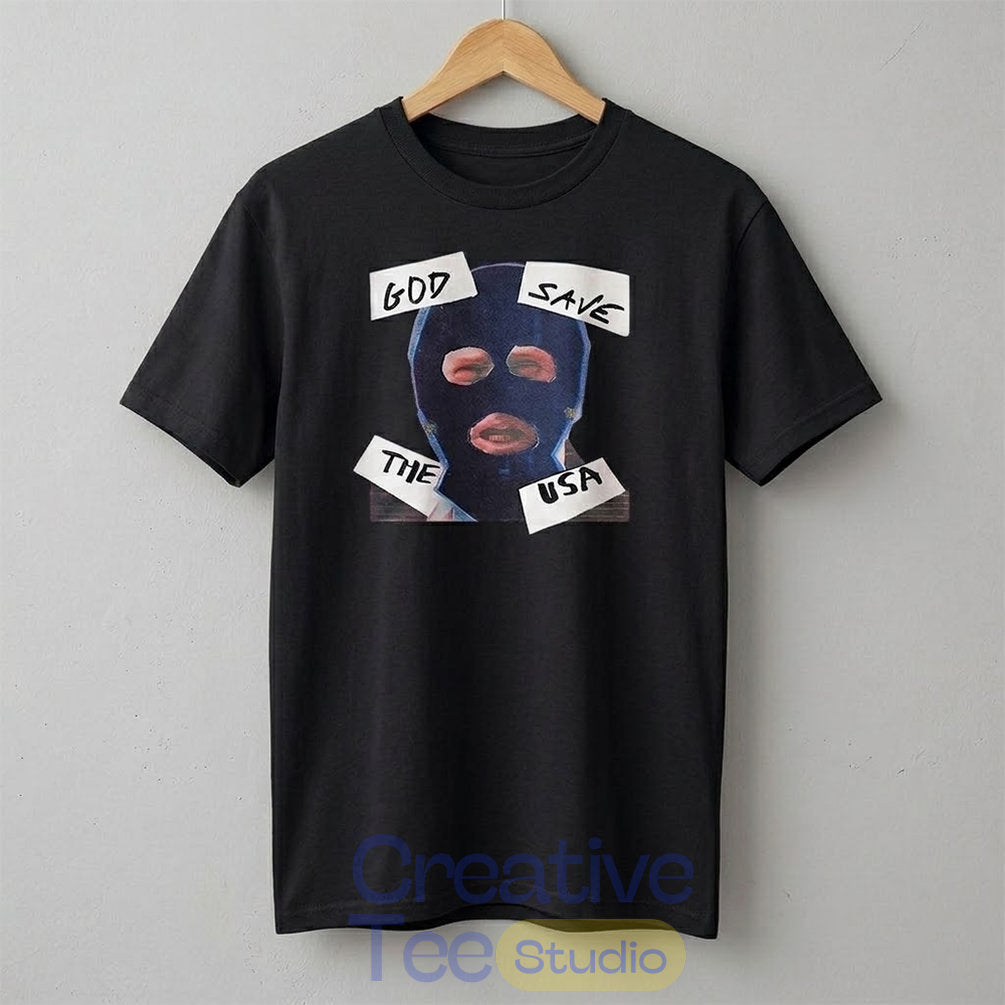 Supreme Trump Mask God Save The USA T-Shirt