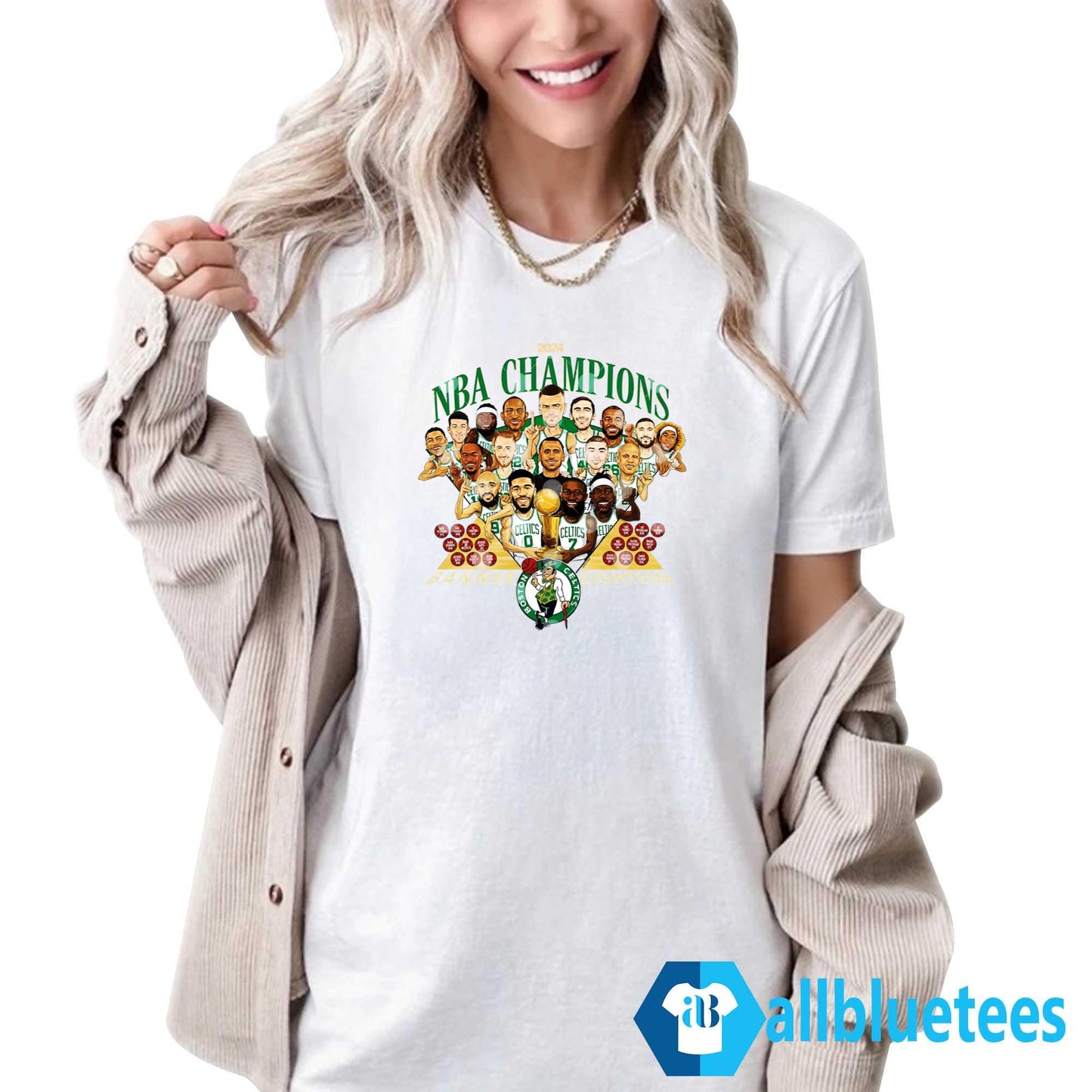 Svi Mykhailiuk Celtics Champions 2024 Shirt